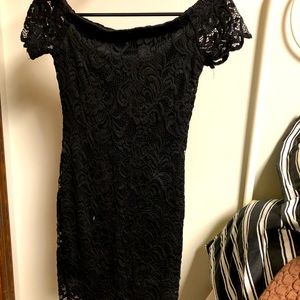 Lace black dress